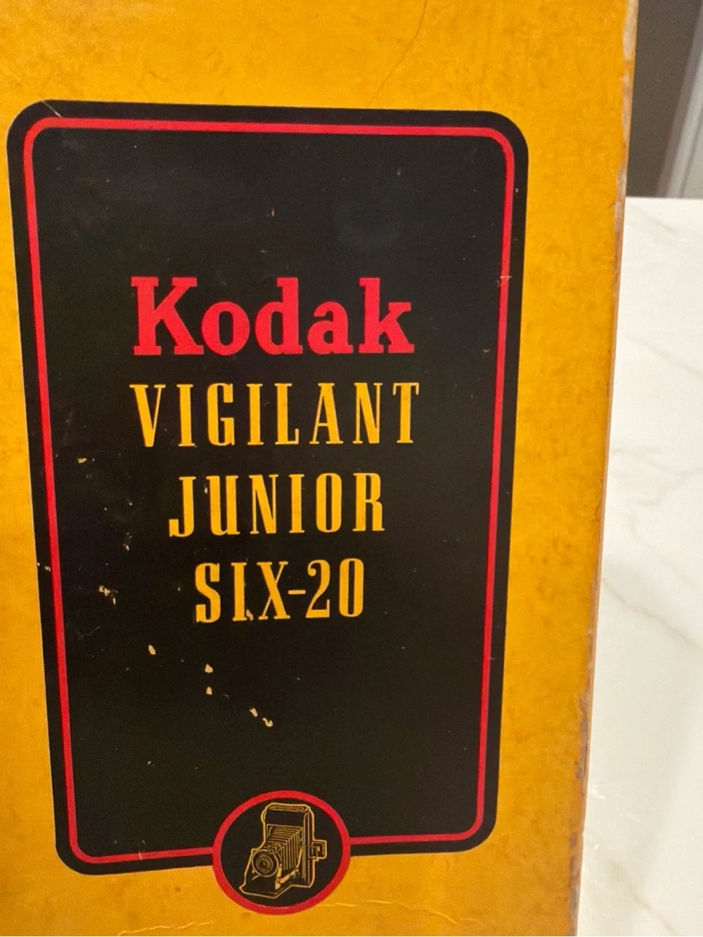 Kodak Vigilant Junior Six-20 Folding Camera Kodamatic Original Box 1940s